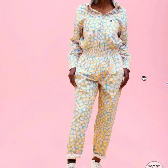 Lucy & Yak Pants - L.E. Eddie Boilersuit: ORGANIC COTTON - Andie Spot Size 2XL NWOT